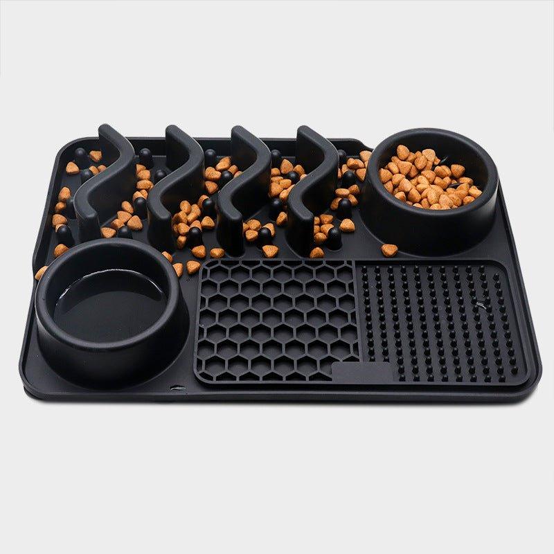 Dog Silicone Licking Pad Pet Licking Mat Silicone Mat Multifunctional Food Bowl